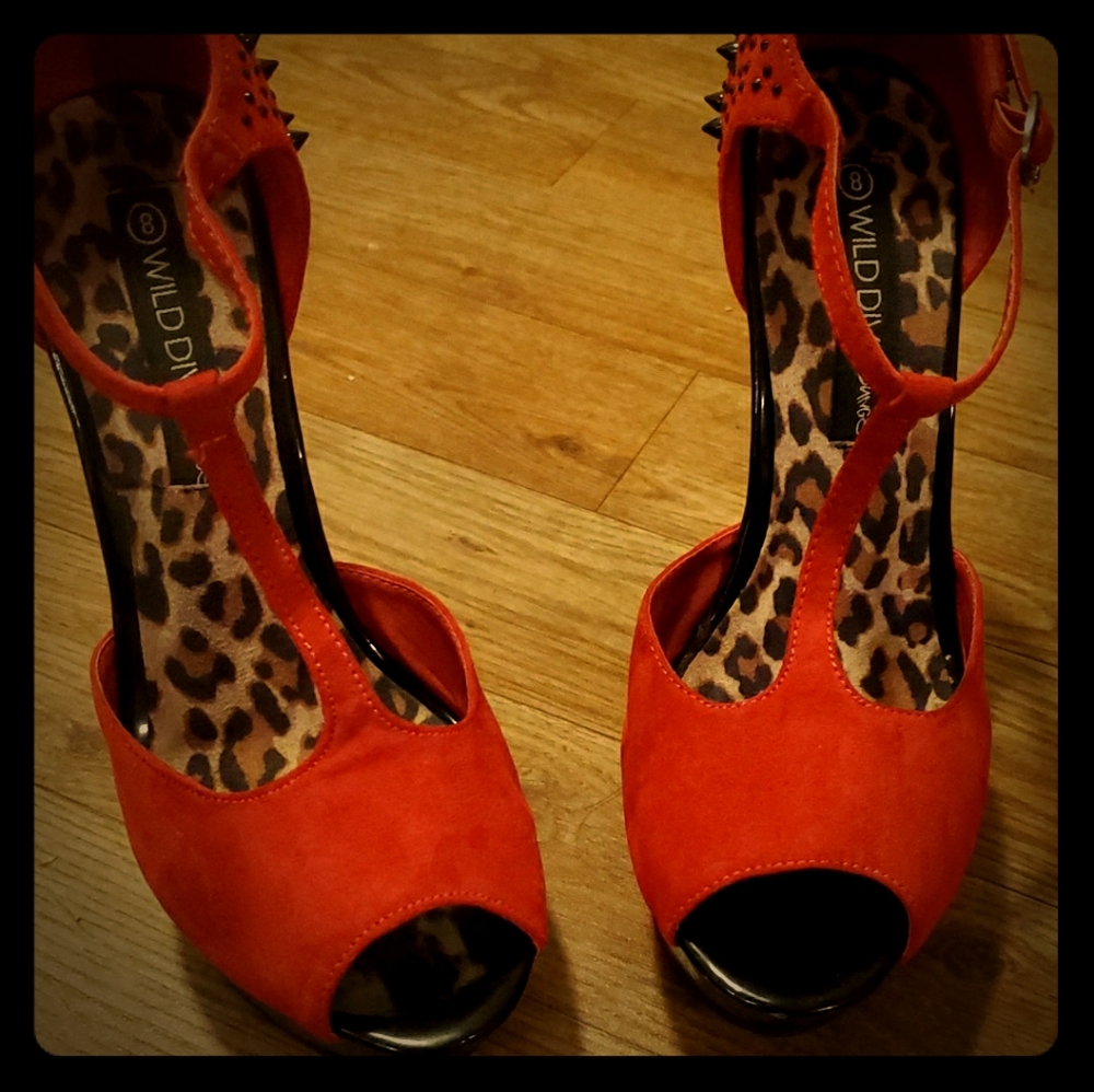 Spiked heel less heels